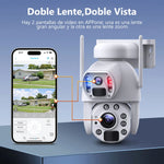 Cámara de Seguridad Exteriores Doble Lente X36/4g/Wifi/Panel