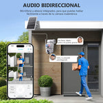 Cámara de Seguridad Exteriores Doble Lente X36/4g/Wifi/Panel