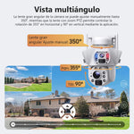 Cámara de Seguridad Exteriores Doble Lente X36/4g/Wifi/Panel
