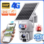 Cámara de Seguridad Exteriores Doble Lente X36/4g/Wifi/Panel